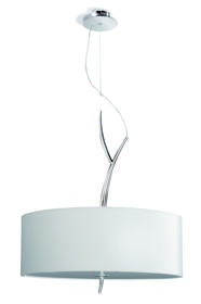 Eve Polished Chrome-Spain White Ceiling Lights Mantra Single Pendant